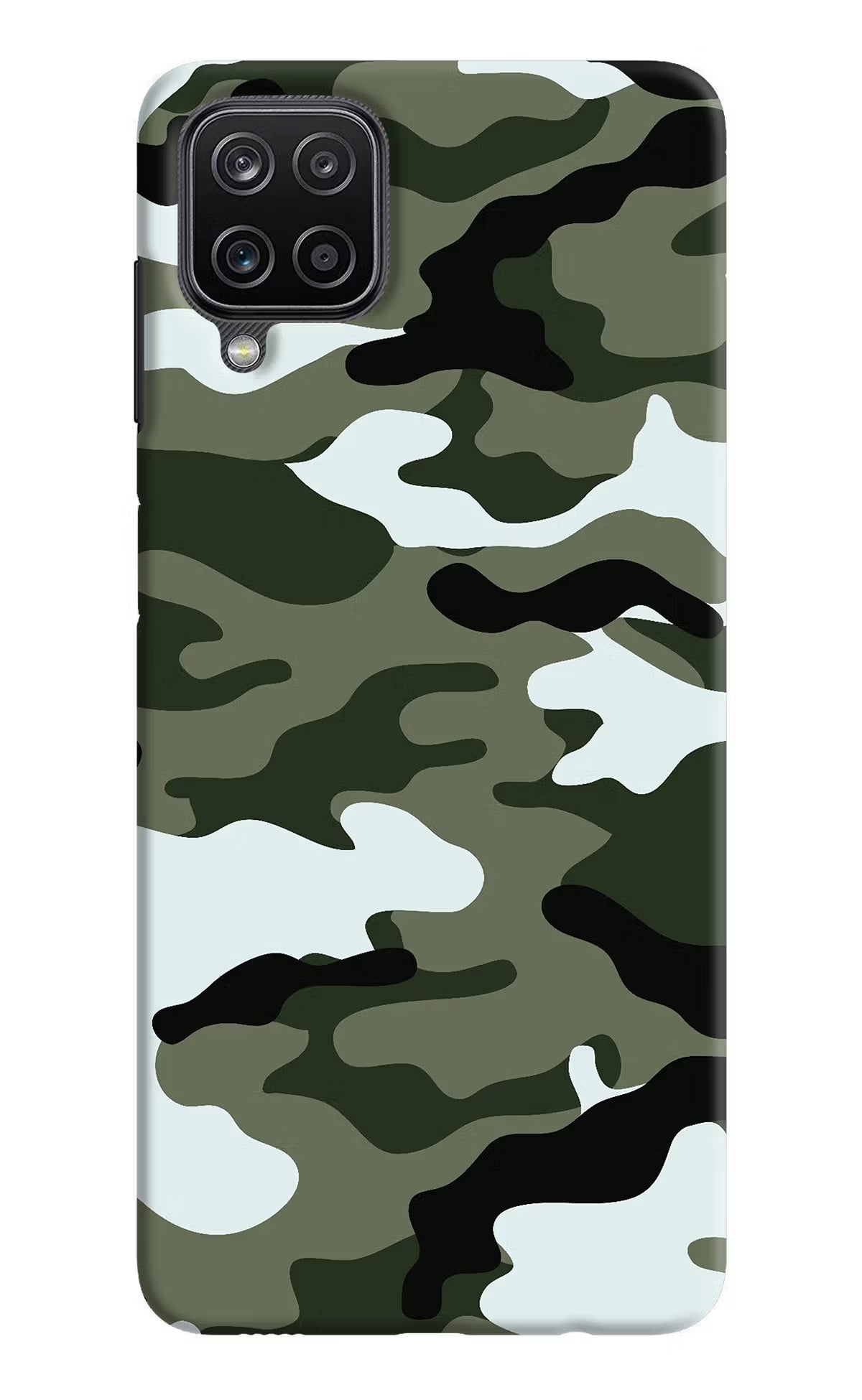 Camouflage Samsung M12/F12 Hard Case Back Cover by Casekaro