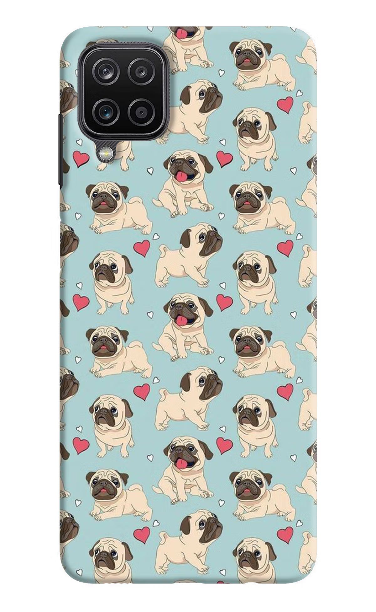 Pug Dog Samsung M12/F12 Hard Case Back Cover by Casekaro