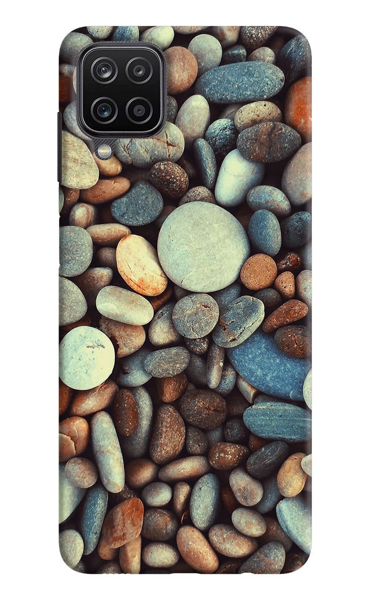 Pebble Samsung M12/F12 Hard Case Back Cover by Casekaro
