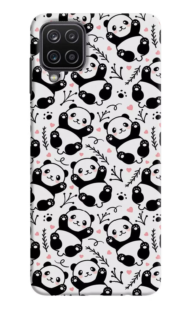 Cute Panda Samsung M12/F12 Hard Case Back Cover by Casekaro
