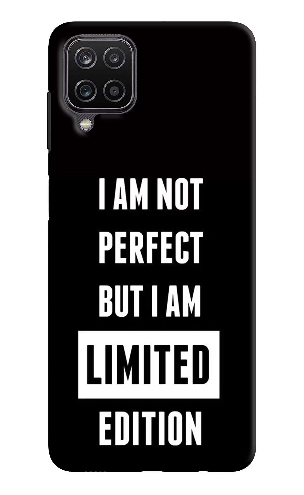 I Am Not Perfect But I Am Limited Edition Samsung M12/F12 Hard Case Back Cover by Casekaro