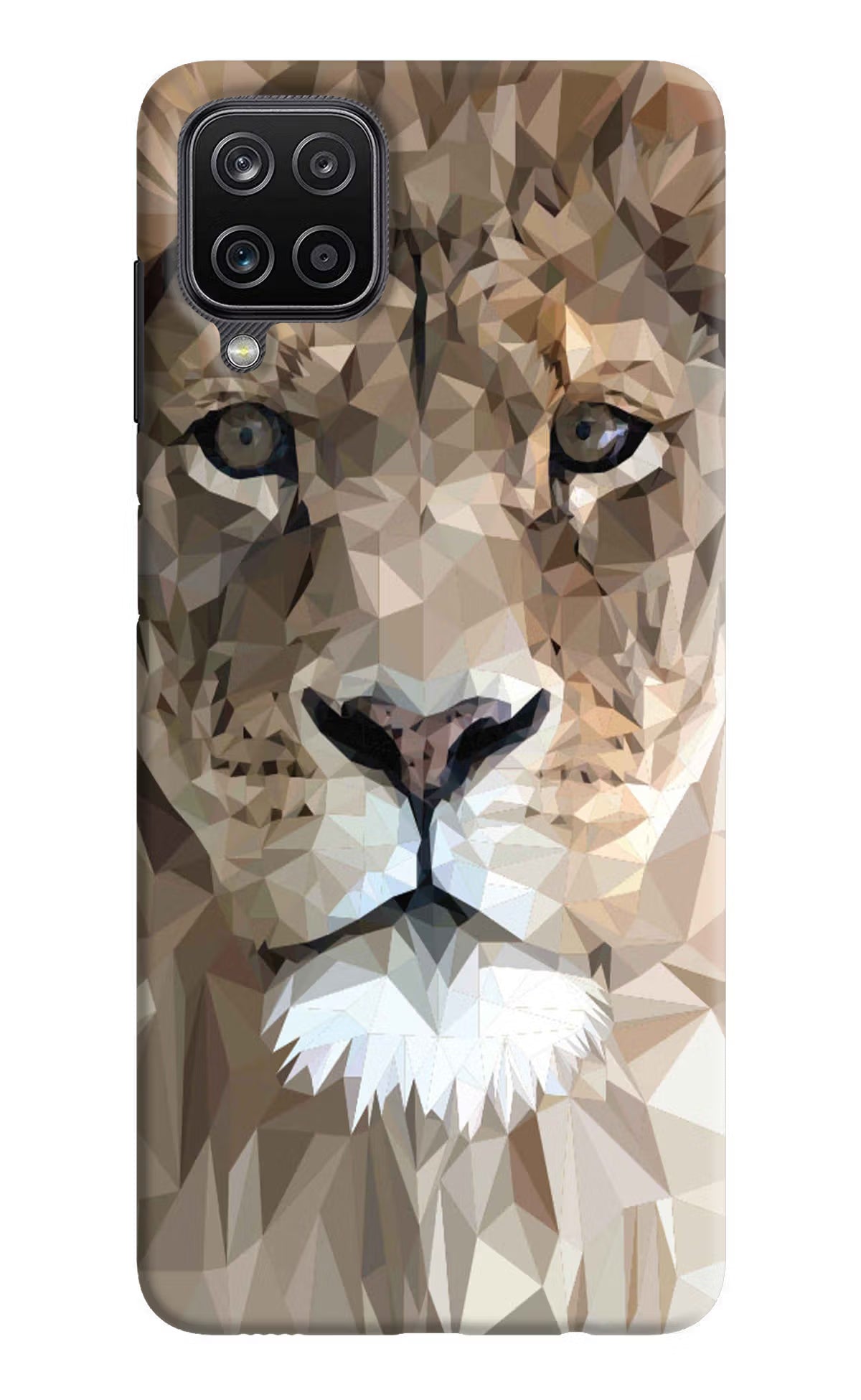 Lion Art Samsung M12/F12 Hard Case Back Cover by Casekaro