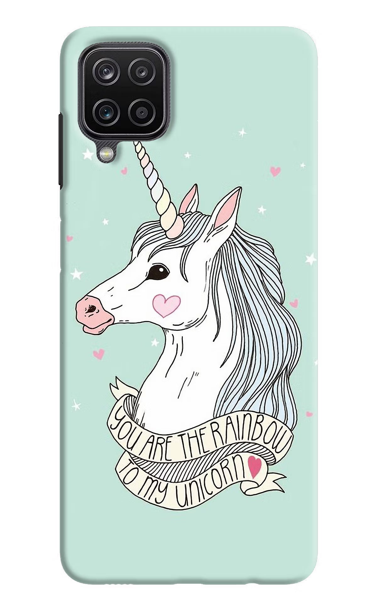 Unicorn Wallpaper Samsung M12/F12 Hard Case Back Cover by Casekaro