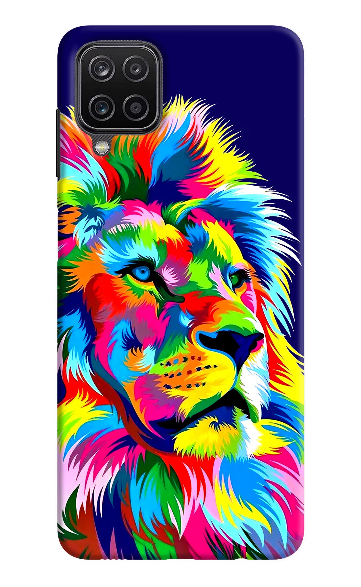 Vector Art Lion Samsung M12/F12 Hard Case Back Cover by Casekaro