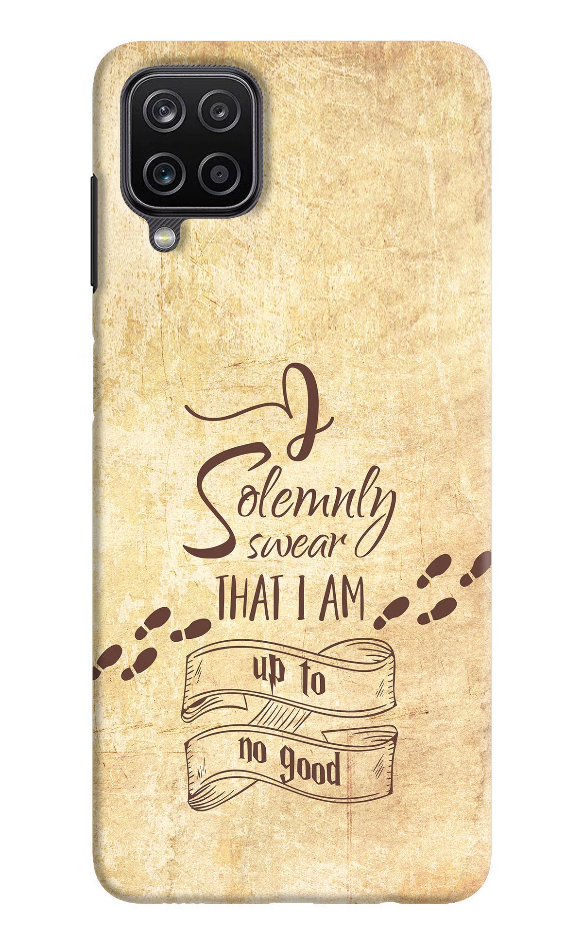 I Solemnly swear that i up to no good Samsung M12/F12 Hard Case Back Cover by Casekaro