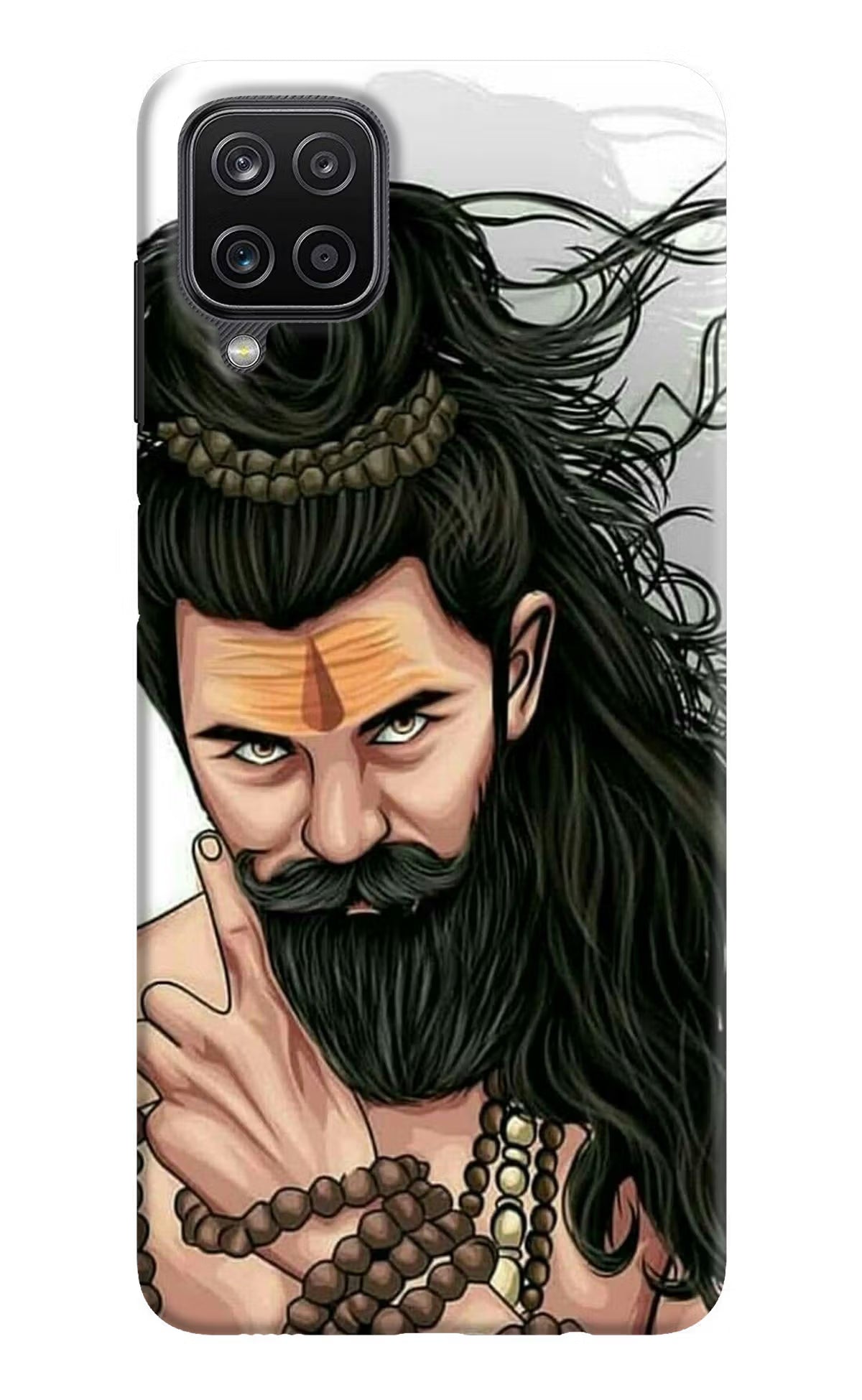 Mahadev Samsung M12/F12 Hard Case Back Cover by Casekaro