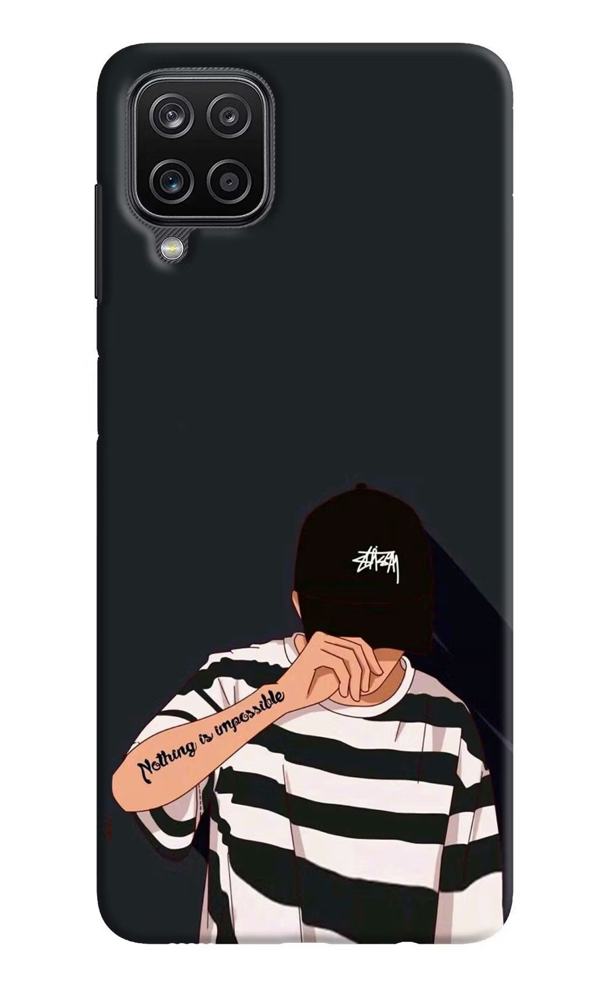 Aesthetic Boy Samsung M12/F12 Hard Case Back Cover by Casekaro
