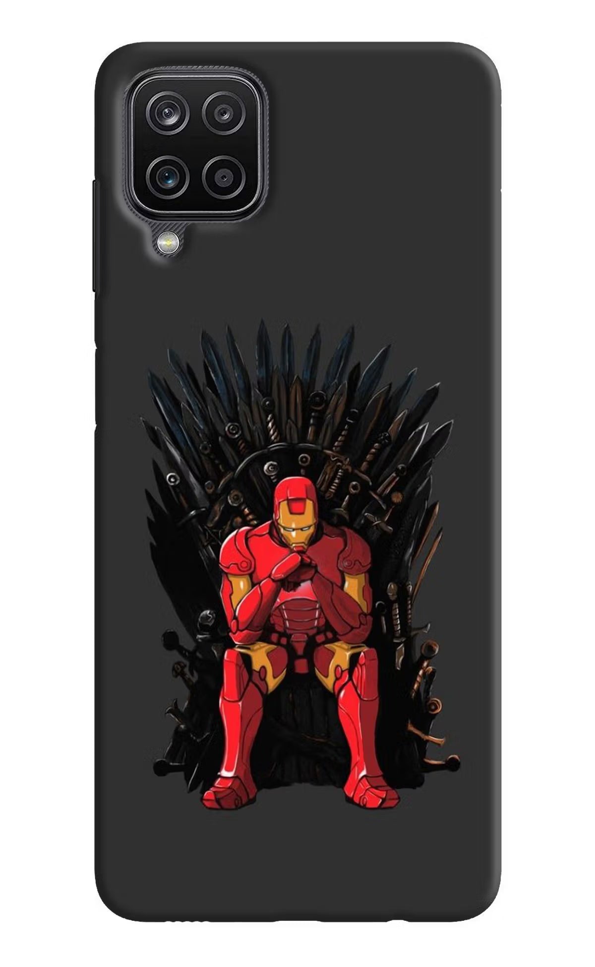 Ironman Throne Samsung M12/F12 Hard Case Back Cover by Casekaro