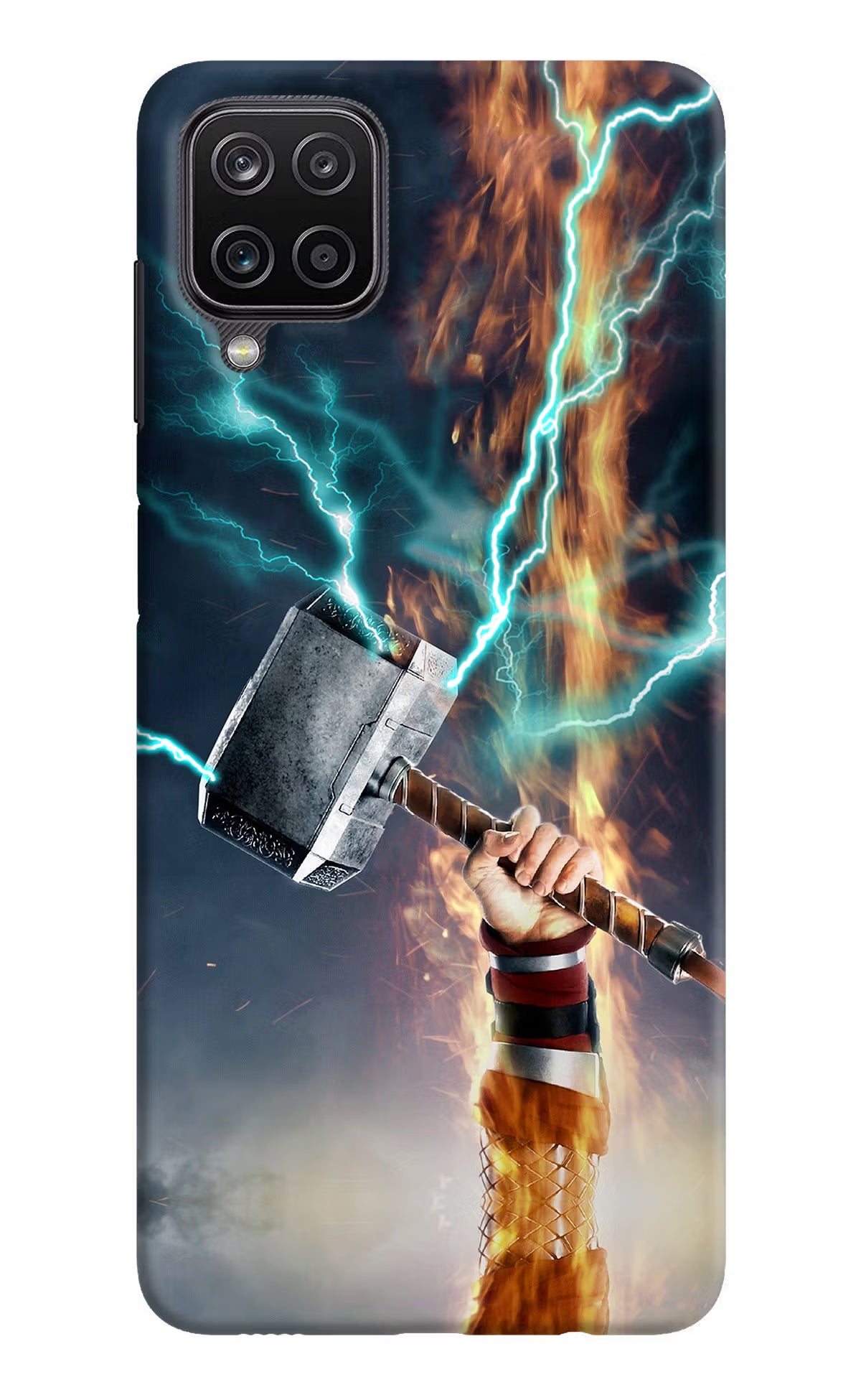 Thor Hammer Mjolnir Samsung M12/F12 Hard Case Back Cover by Casekaro