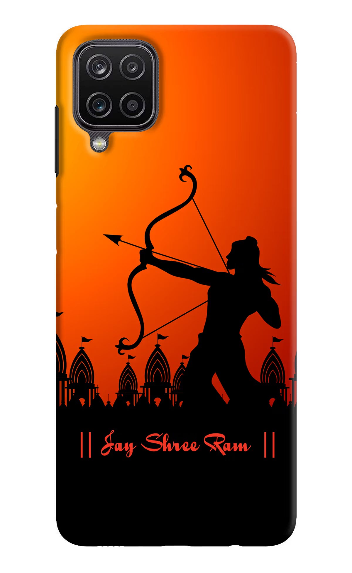 Lord Ram - 4 Samsung M12/F12 Hard Case Back Cover by Casekaro