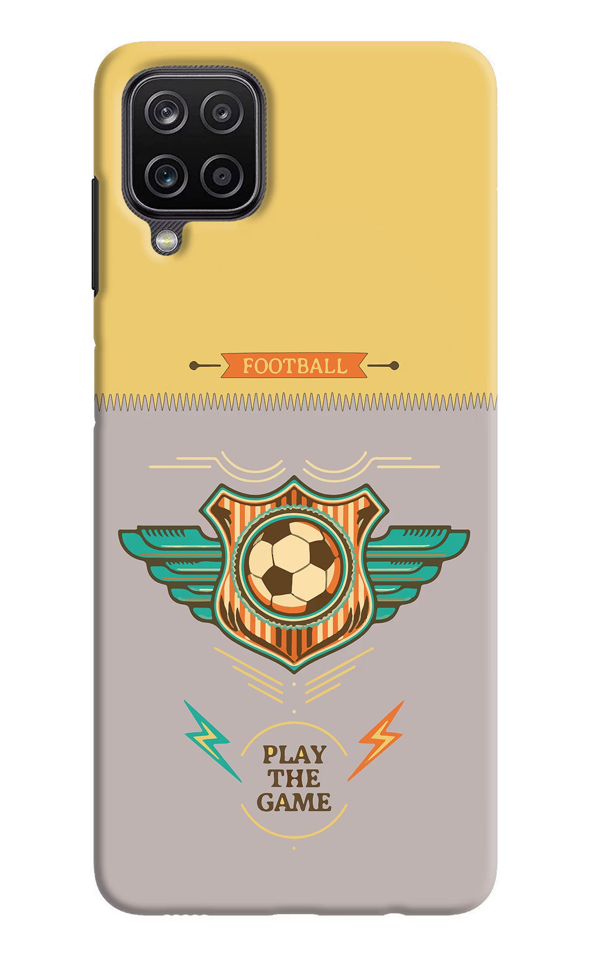 Football Samsung M12/F12 Hard Case Back Cover by Casekaro