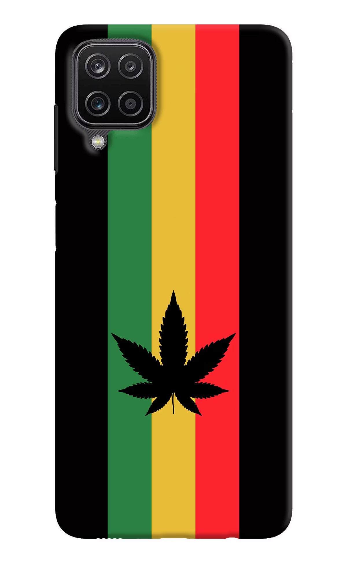 Weed Flag Samsung M12/F12 Hard Case Back Cover by Casekaro