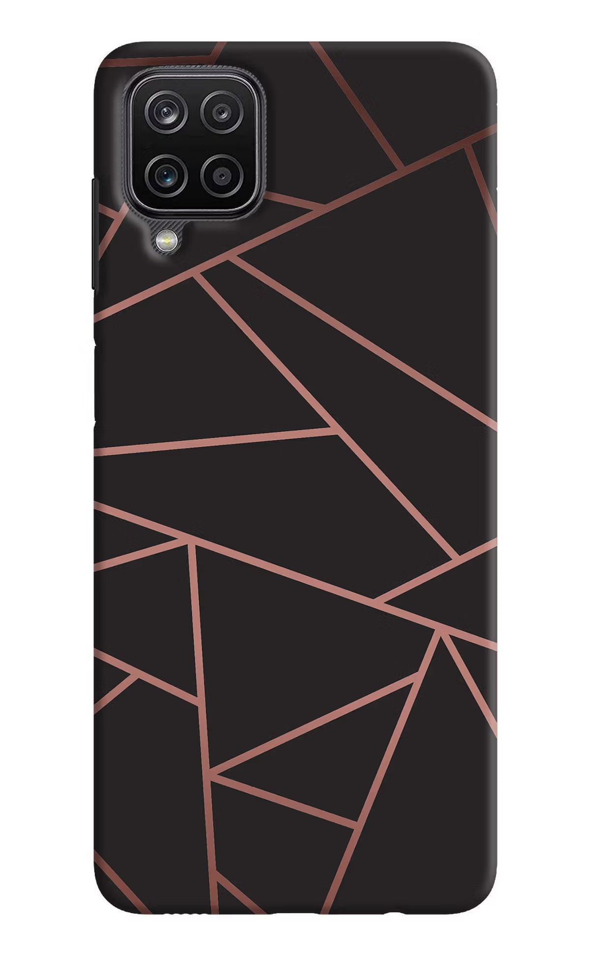 Geometric Pattern Samsung M12/F12 Hard Case Back Cover by Casekaro