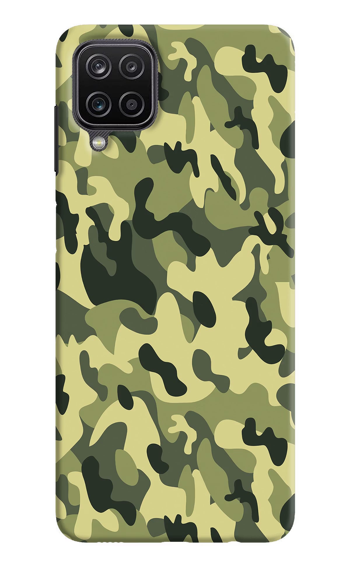 Camouflage Samsung M12/F12 Hard Case Back Cover by Casekaro