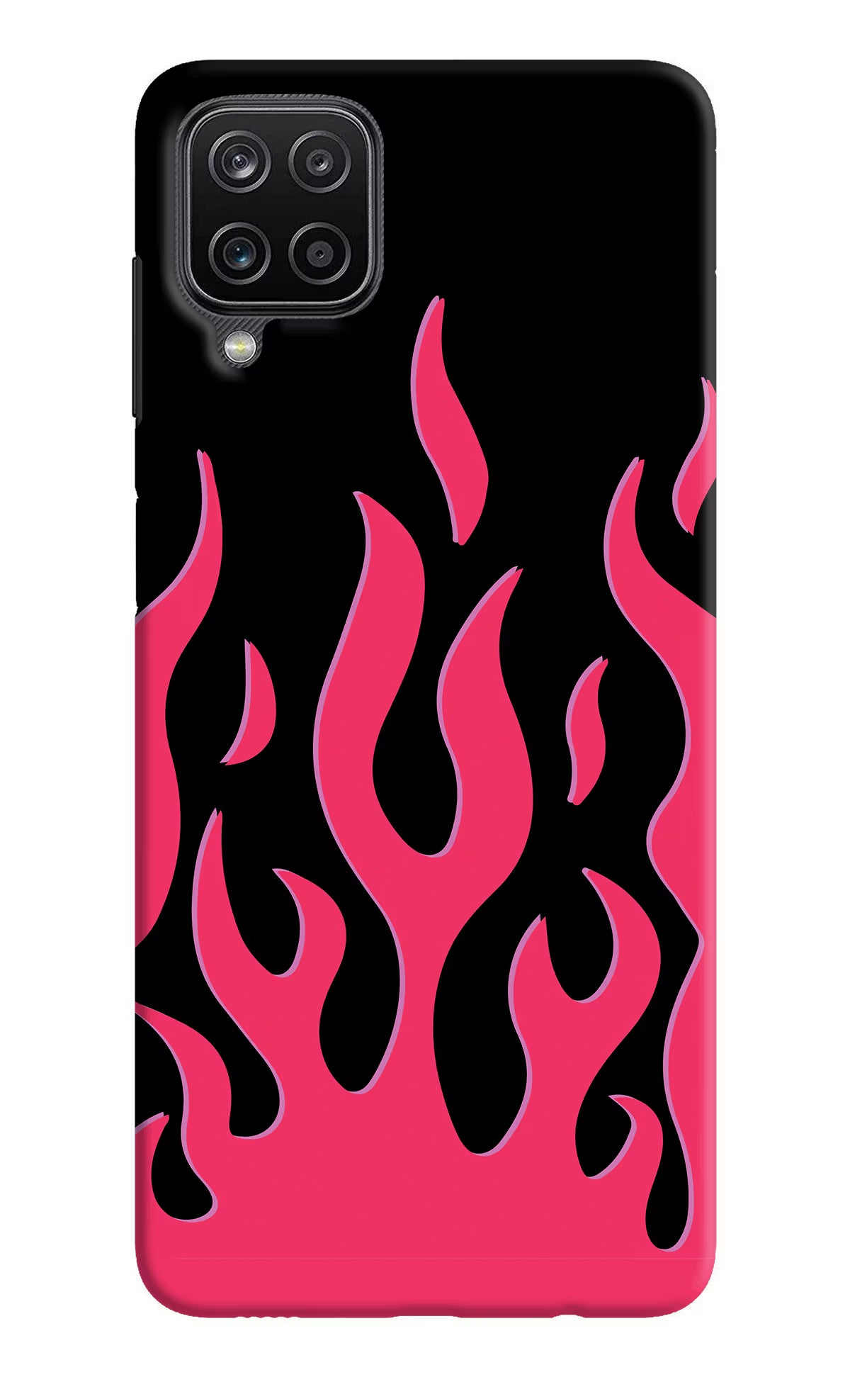 Fire Flames Samsung M12/F12 Hard Case Back Cover by Casekaro