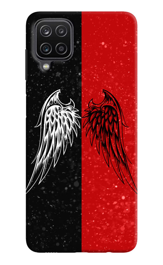 Wings Samsung M12/F12 Hard Case Back Cover by Casekaro
