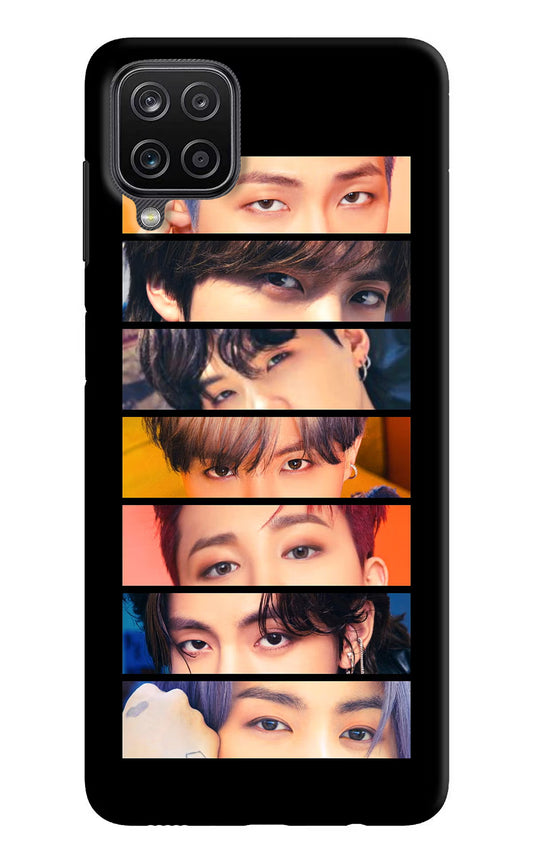 BTS Eyes Samsung M12/F12 Hard Case Back Cover by Casekaro