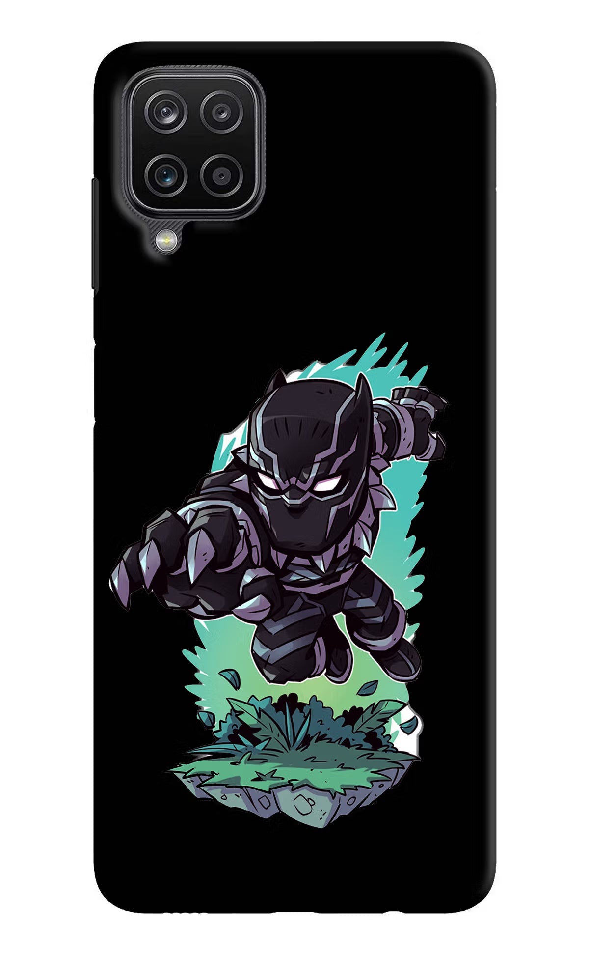 Black Panther Samsung M12/F12 Hard Case Back Cover by Casekaro