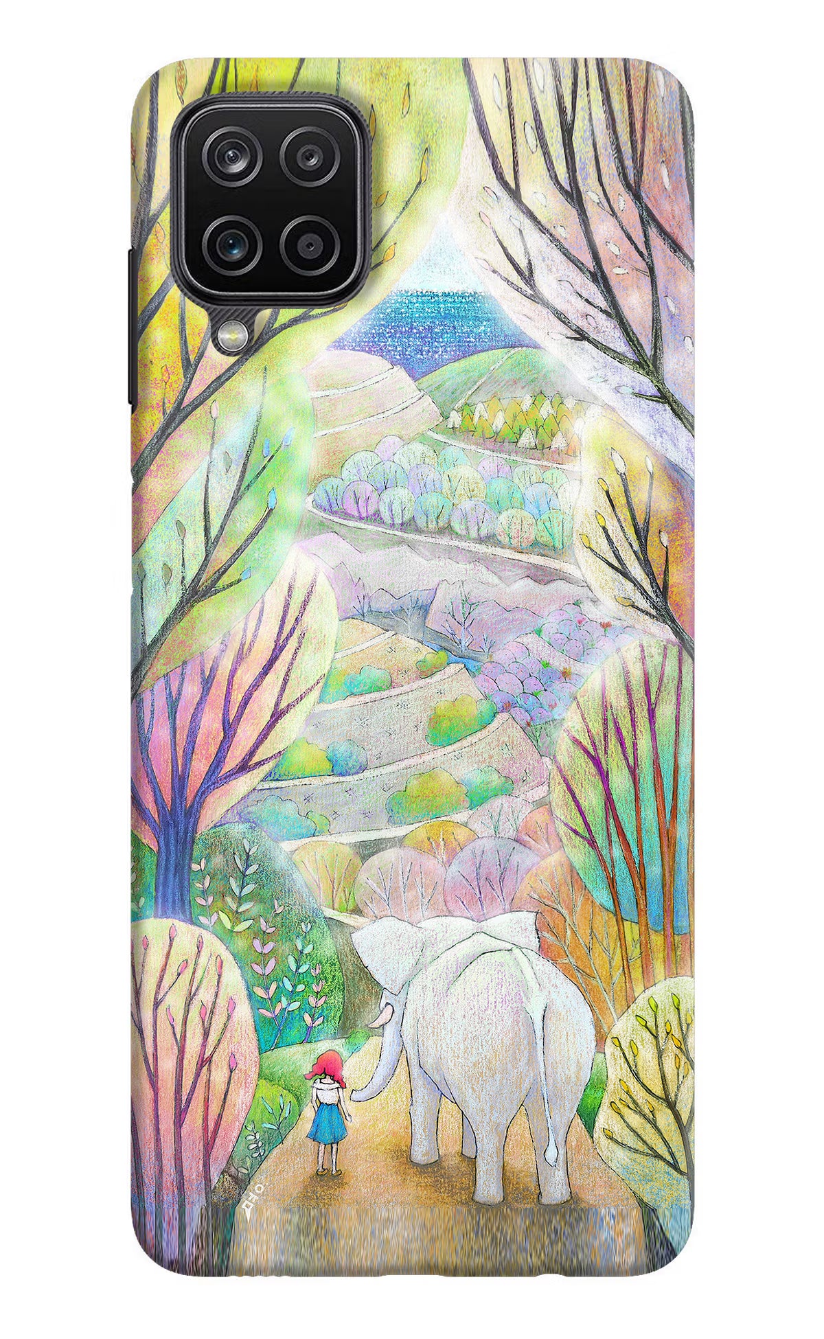 Nature Painting Samsung M12/F12 Hard Case Back Cover by Casekaro