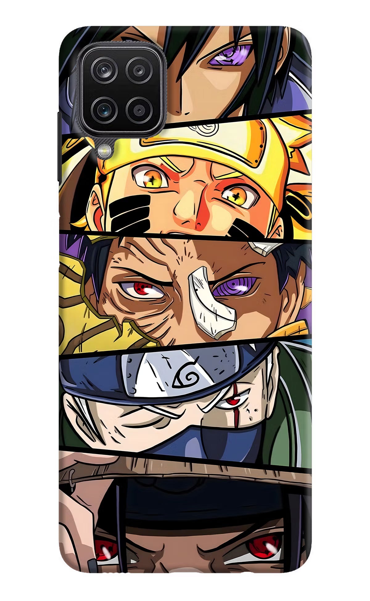 Naruto Character Samsung M12/F12 Hard Case Back Cover by Casekaro