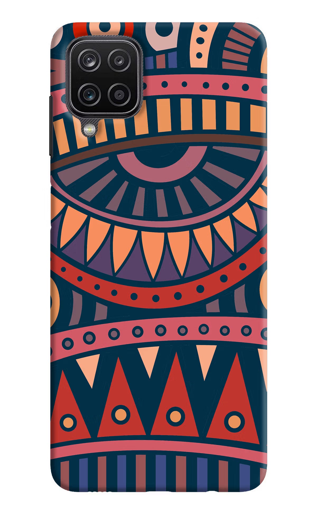 African Culture Design Samsung M12/F12 Hard Case Back Cover by Casekaro