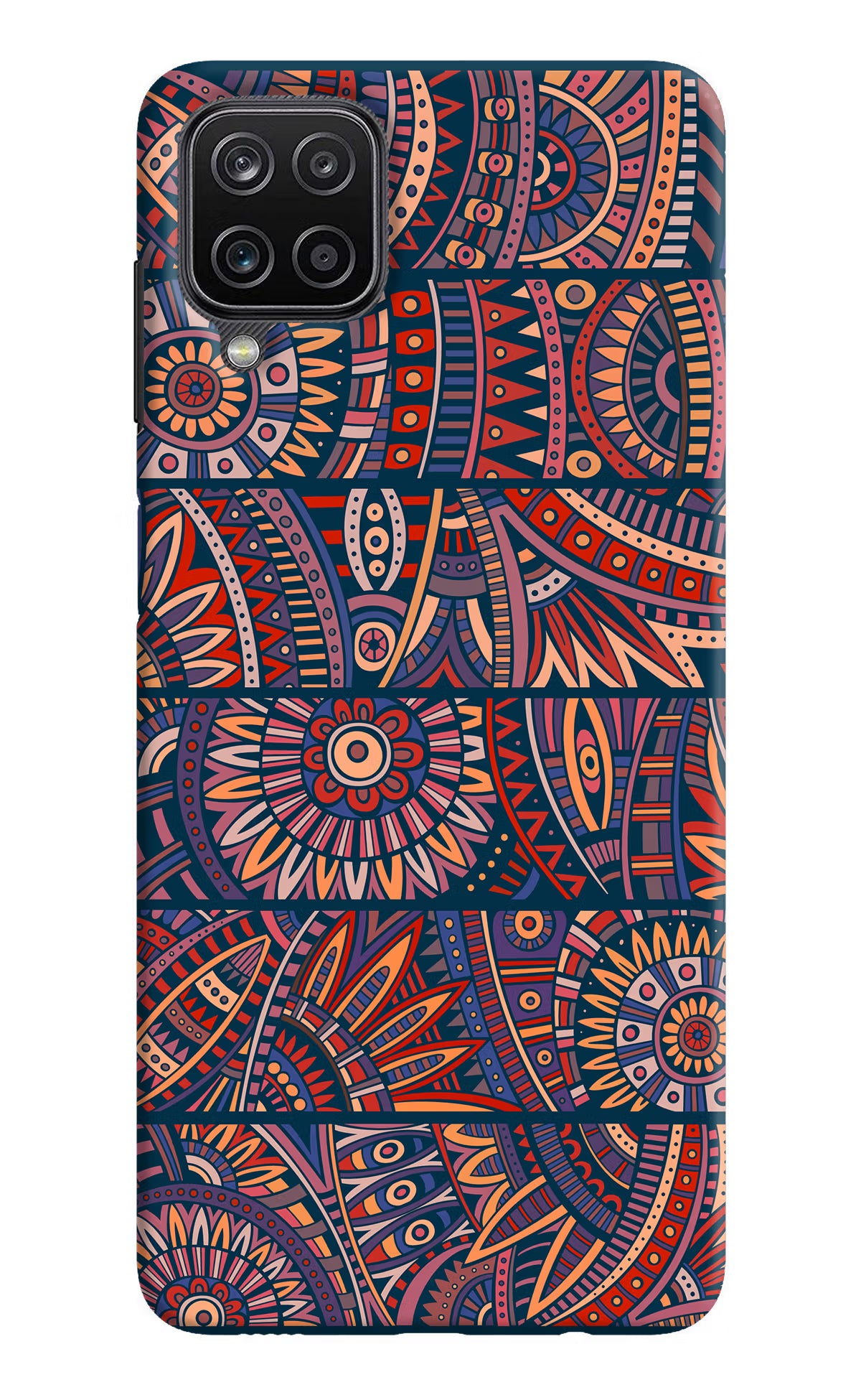 African Culture Design Samsung M12/F12 Hard Case Back Cover by Casekaro