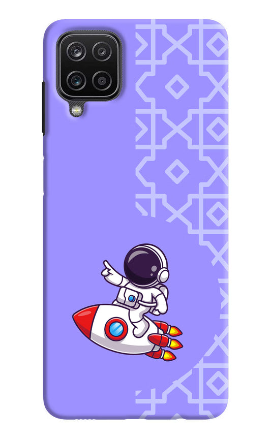 Cute Astronaut Samsung M12/F12 Hard Case Back Cover by Casekaro