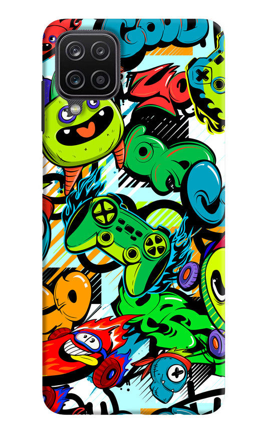 Game Doodle Samsung M12/F12 Hard Case Back Cover by Casekaro