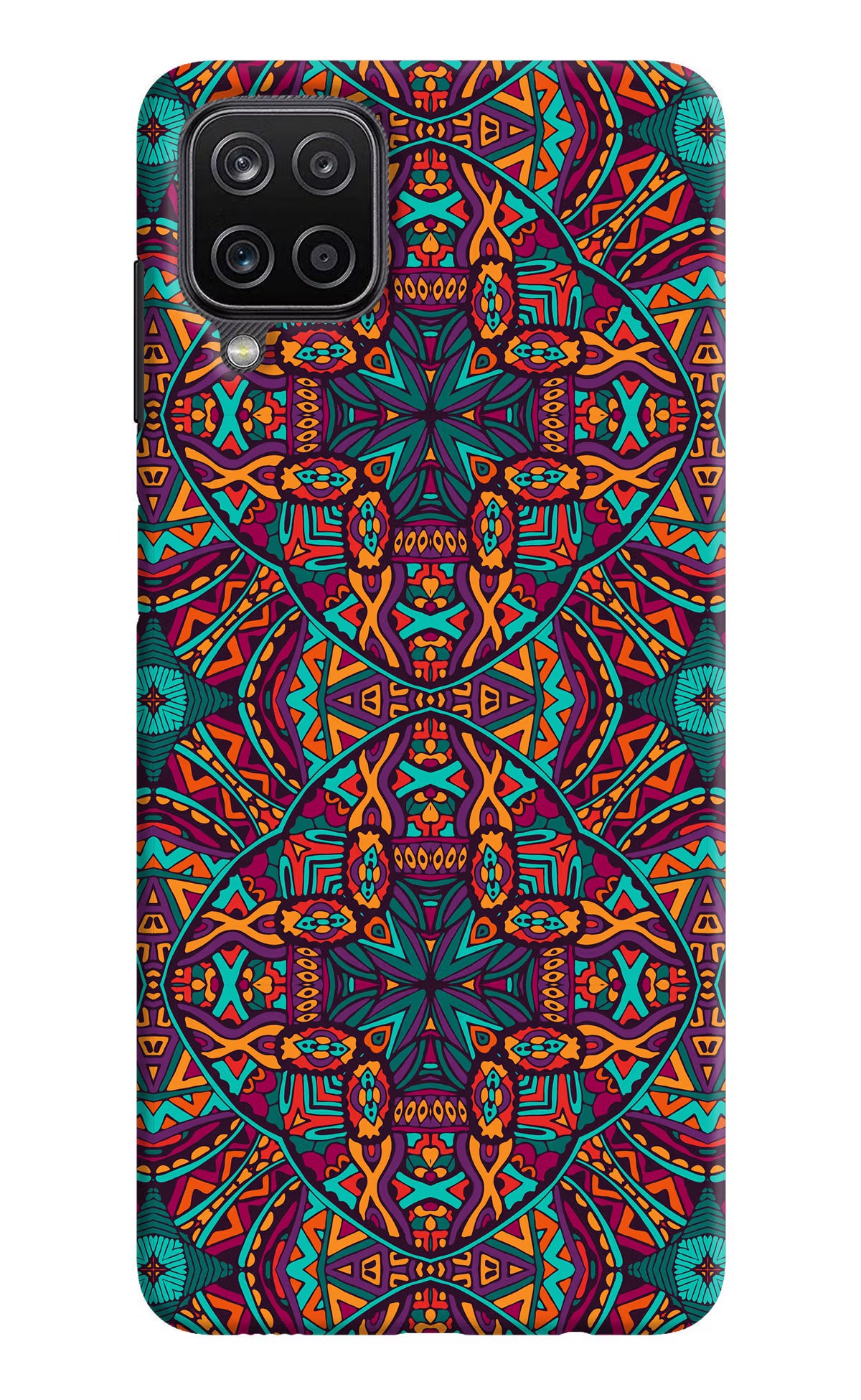 Colour Mandala Samsung M12/F12 Hard Case Back Cover by Casekaro