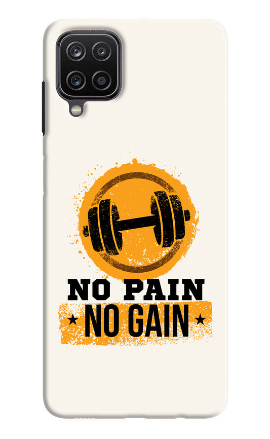No Pain No Gain Samsung M12/F12 Hard Case Back Cover by Casekaro
