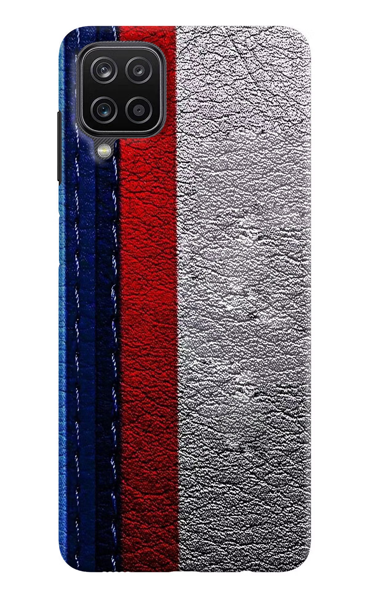 BMW Stripes Samsung M12/F12 Hard Case Back Cover by Casekaro