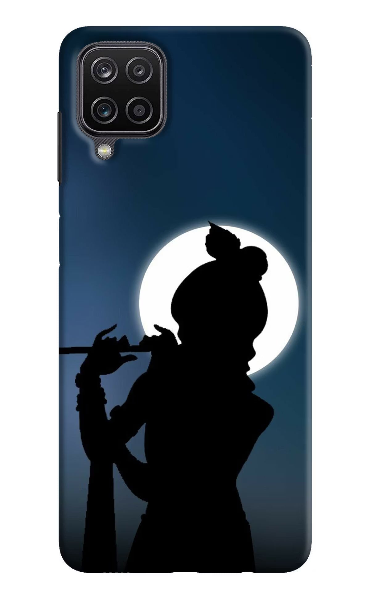 Shri Krishna Silhouette Samsung M12/F12 Hard Case Back Cover by Casekaro