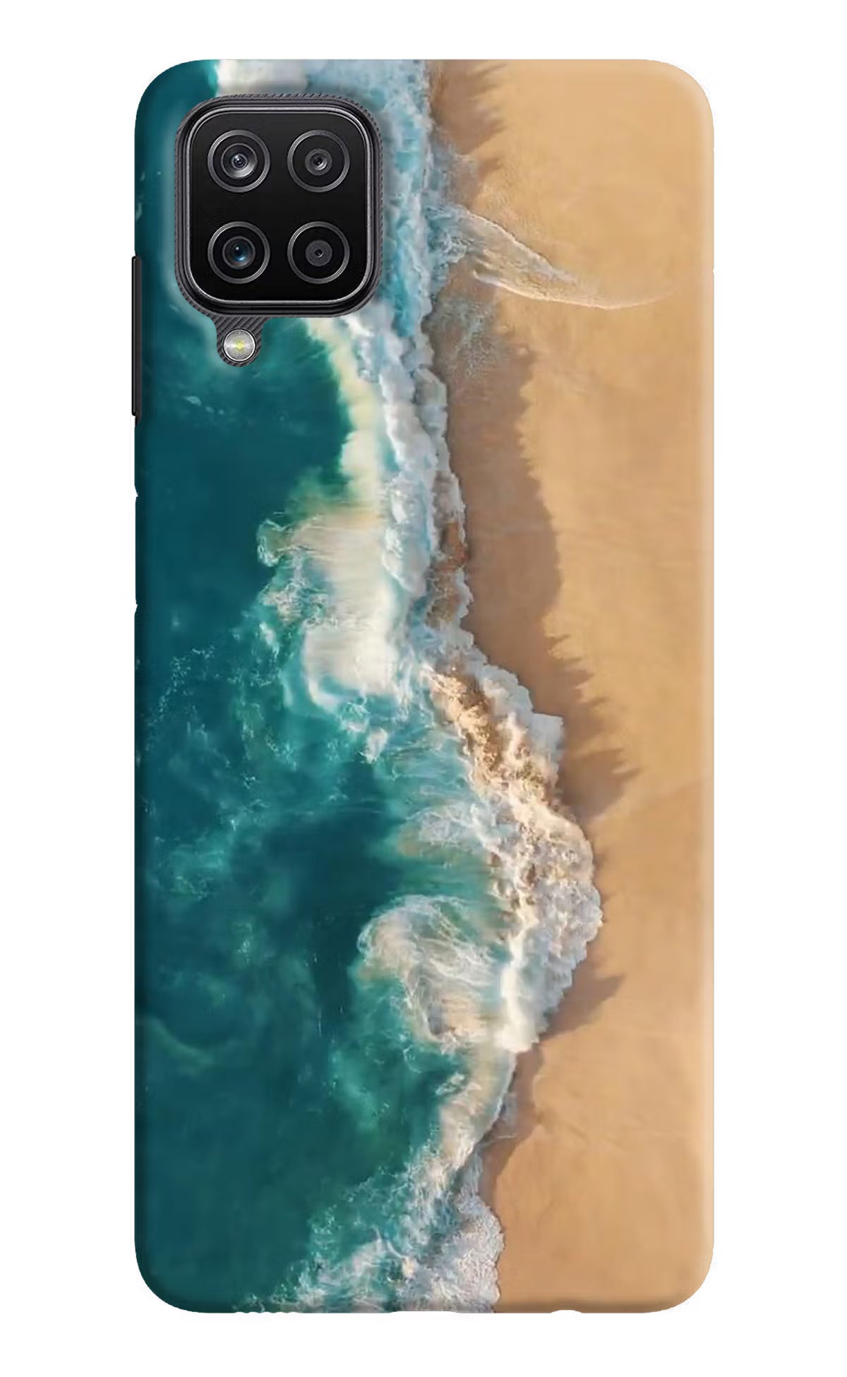 Ocean Beach Samsung M12/F12 Hard Case Back Cover by Casekaro