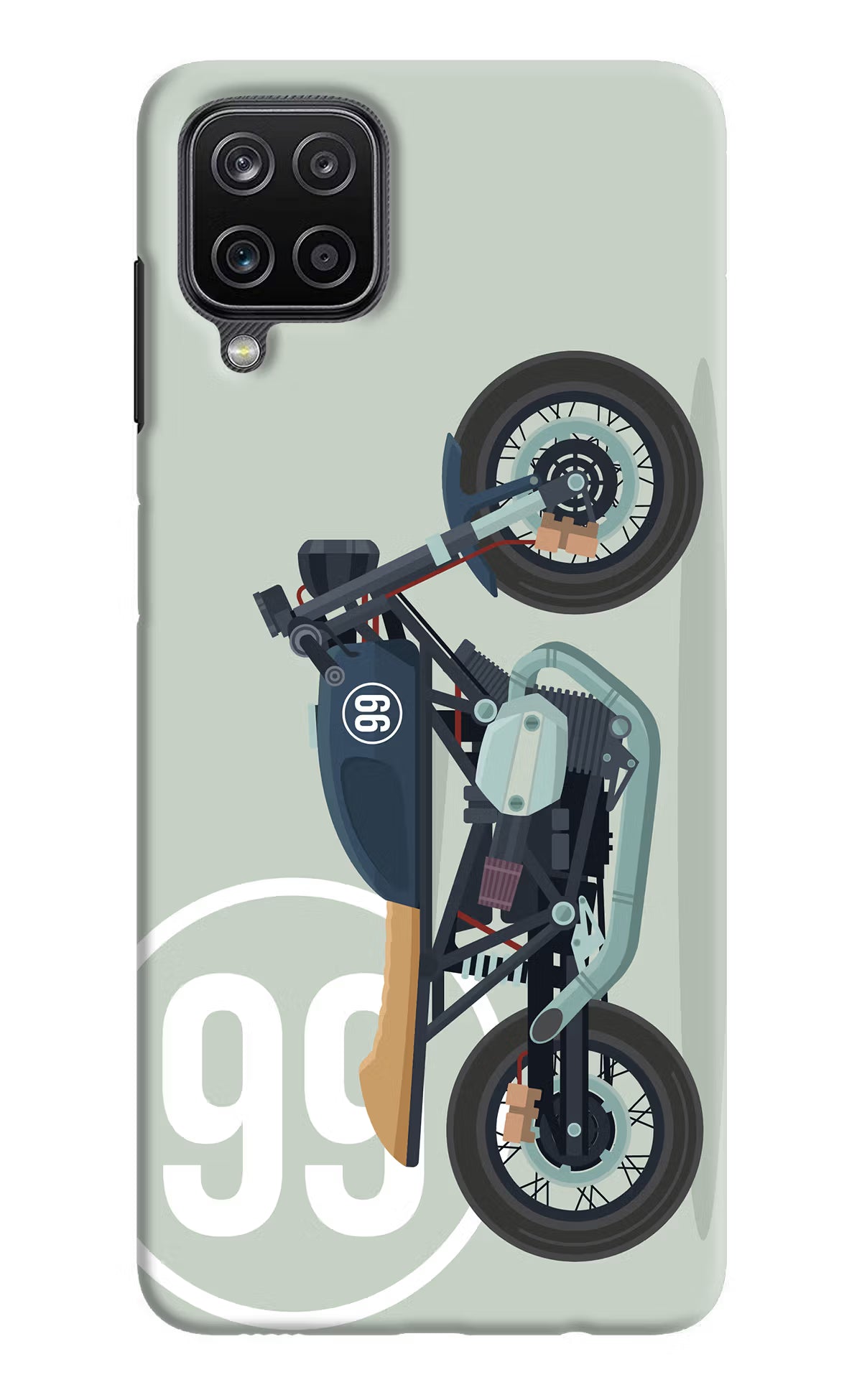 Classic Cafe Racer 99 Samsung M12/F12 Hard Case Back Cover by Casekaro