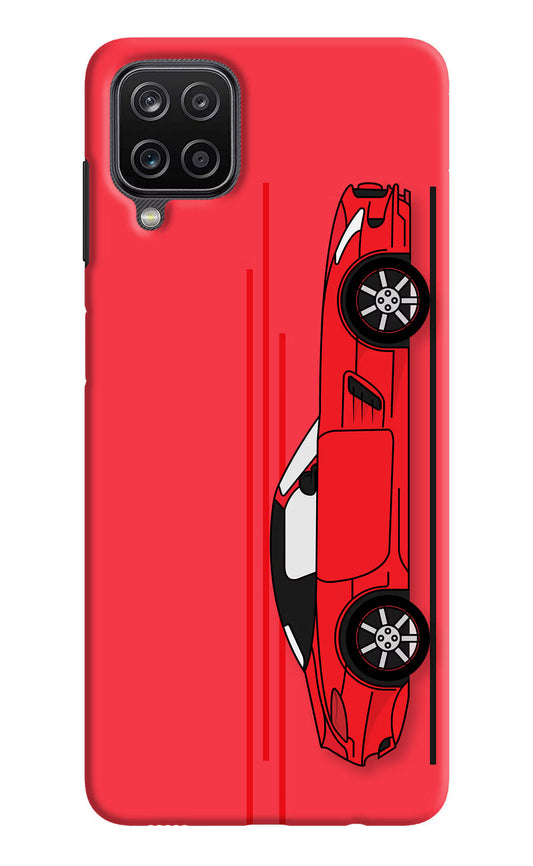 Red Velocity Samsung M12/F12 Hard Case Back Cover by Casekaro