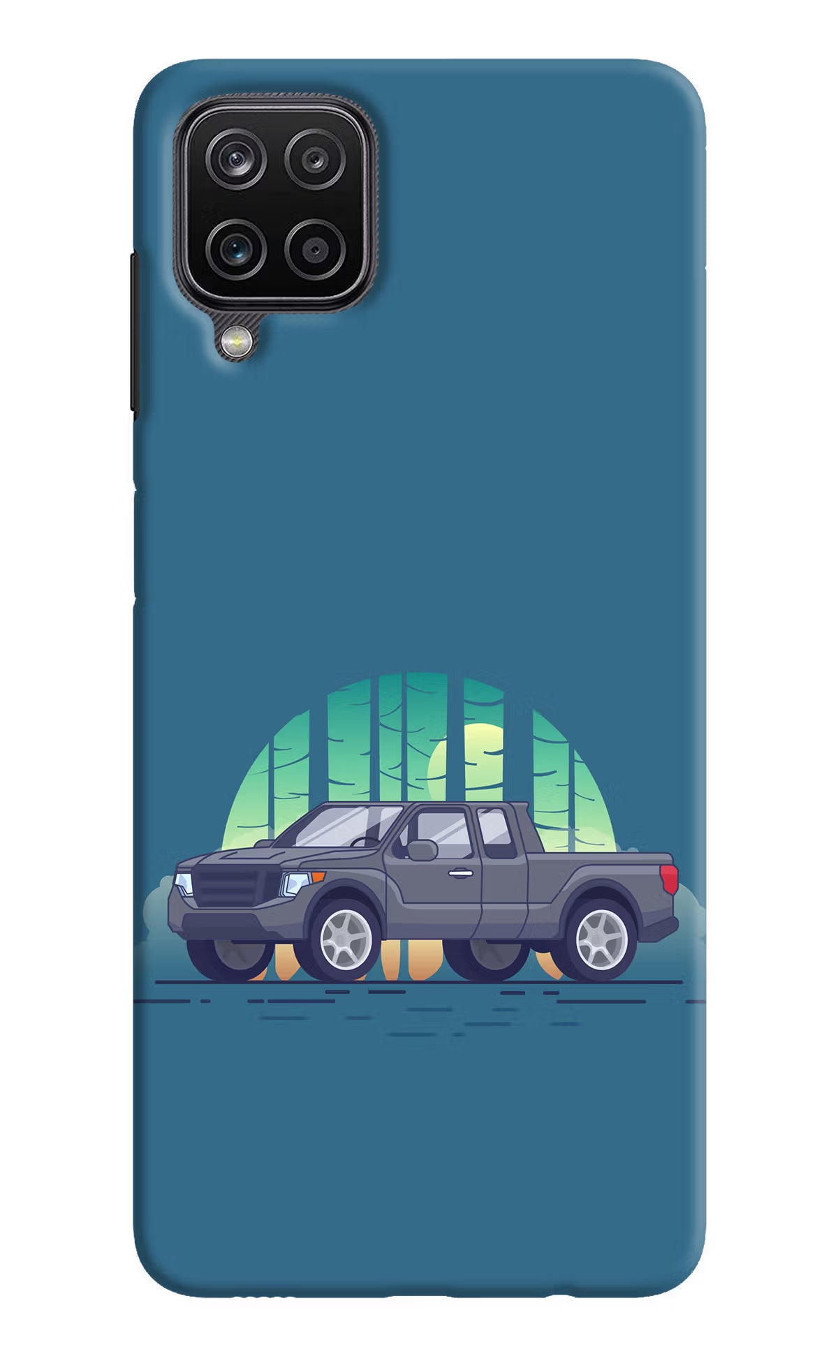 Retro Garage Vibe Samsung M12/F12 Hard Case Back Cover by Casekaro