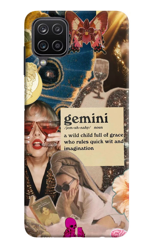 Gemini Zodiac Samsung M12/F12 Hard Case Back Cover by Casekaro