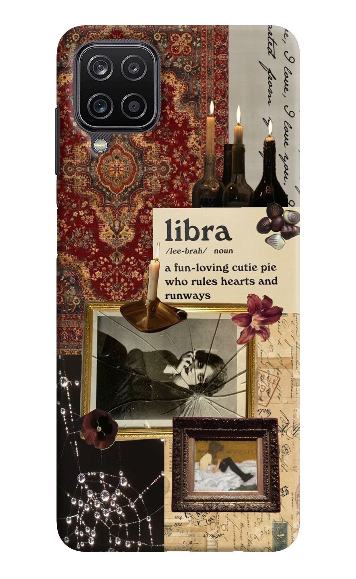 Libra Zodiac Samsung M12/F12 Hard Case Back Cover by Casekaro