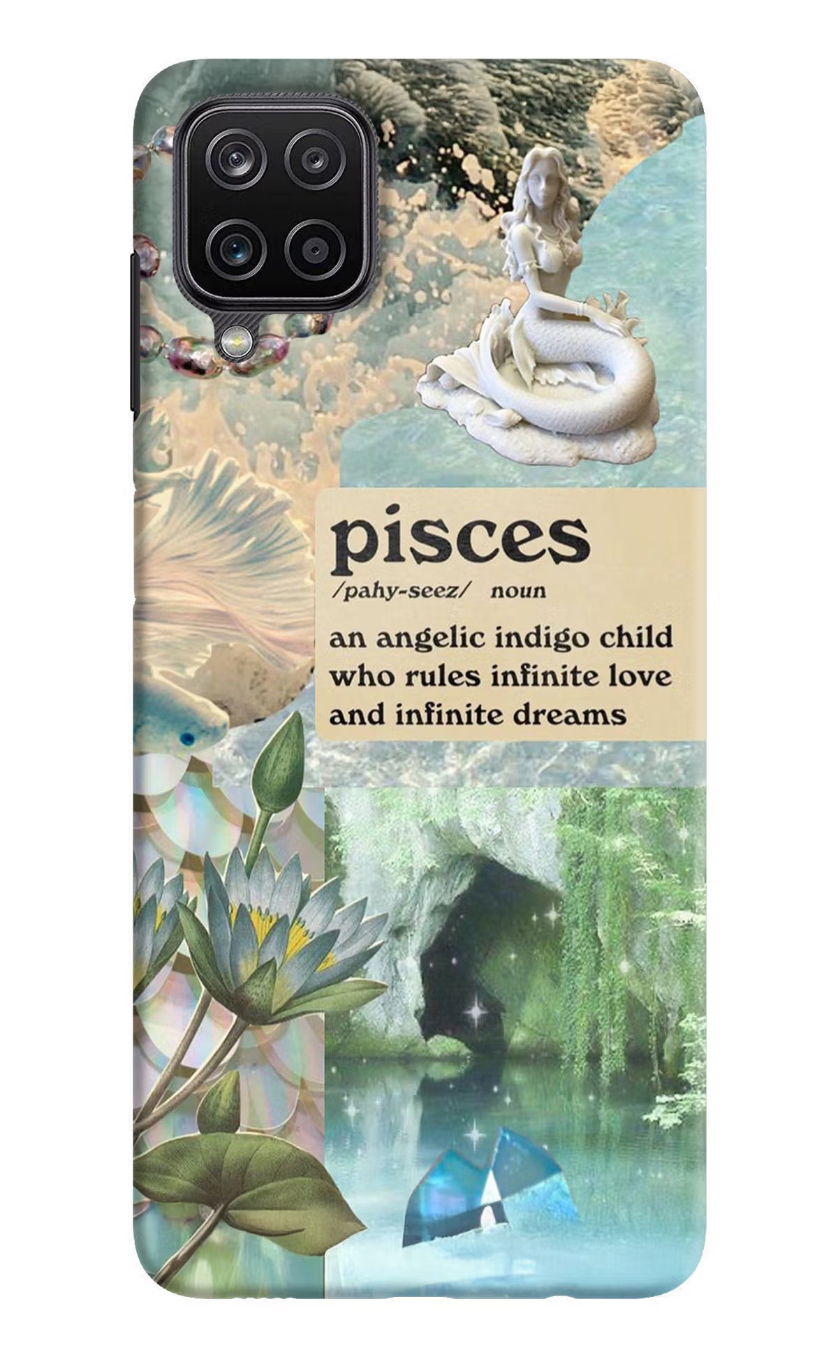 Pisces Zodiac Samsung M12/F12 Hard Case Back Cover by Casekaro