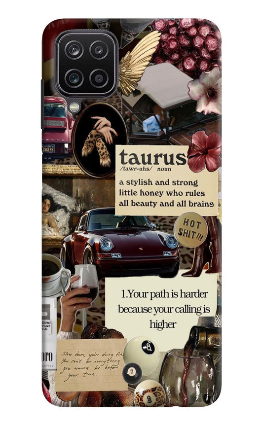 Taurus Zodiac Samsung M12/F12 Hard Case Back Cover by Casekaro