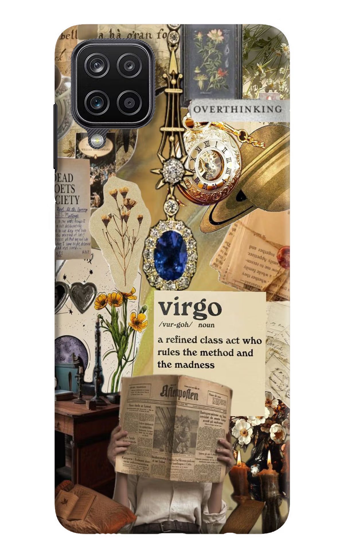 Virgo Zodiac Samsung M12/F12 Hard Case Back Cover by Casekaro