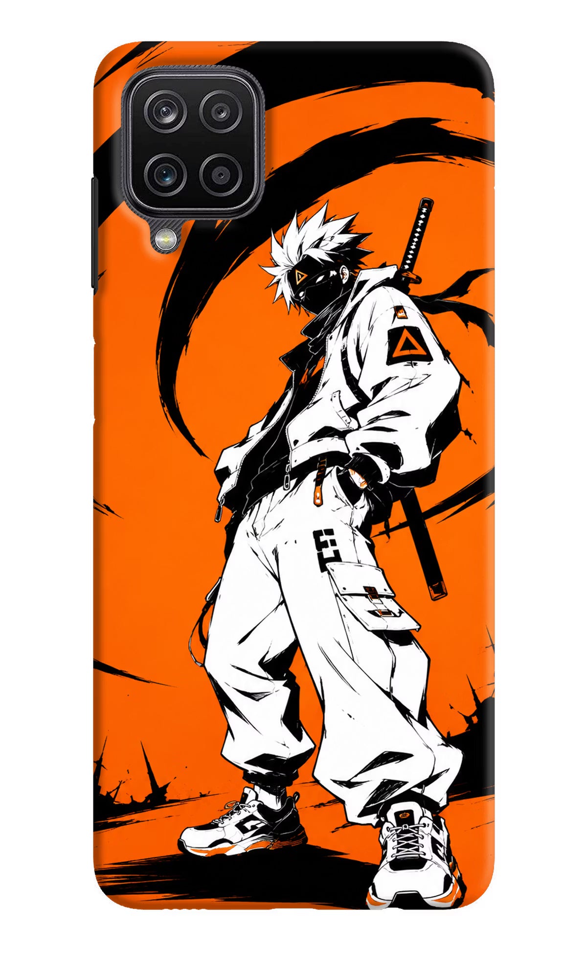 Street Samurai  Samsung M12/F12 Hard Case Back Cover by Casekaro