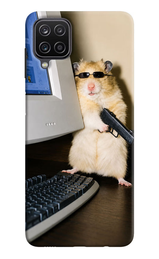 Hacker Hamster Samsung M12/F12 Hard Case Back Cover by Casekaro