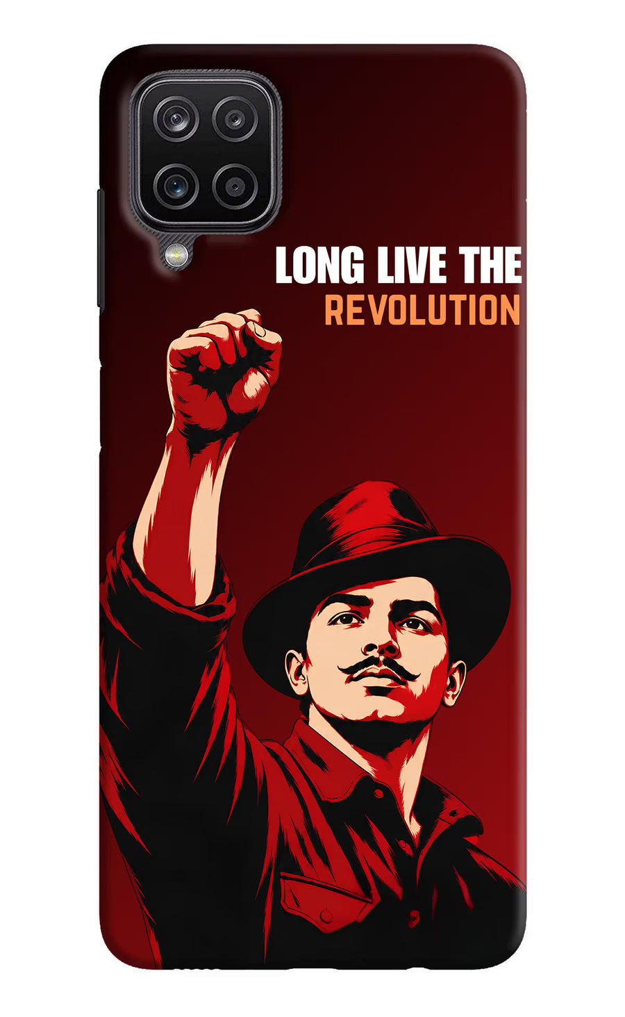 Bhagat Singh Revolution Samsung M12/F12 Back Cover, Hard case