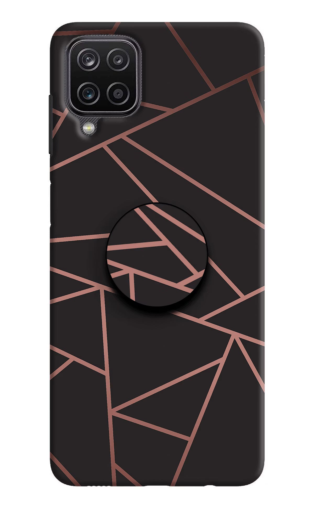 Geometric Pattern Samsung M12/F12 Pop Case by Casekaro