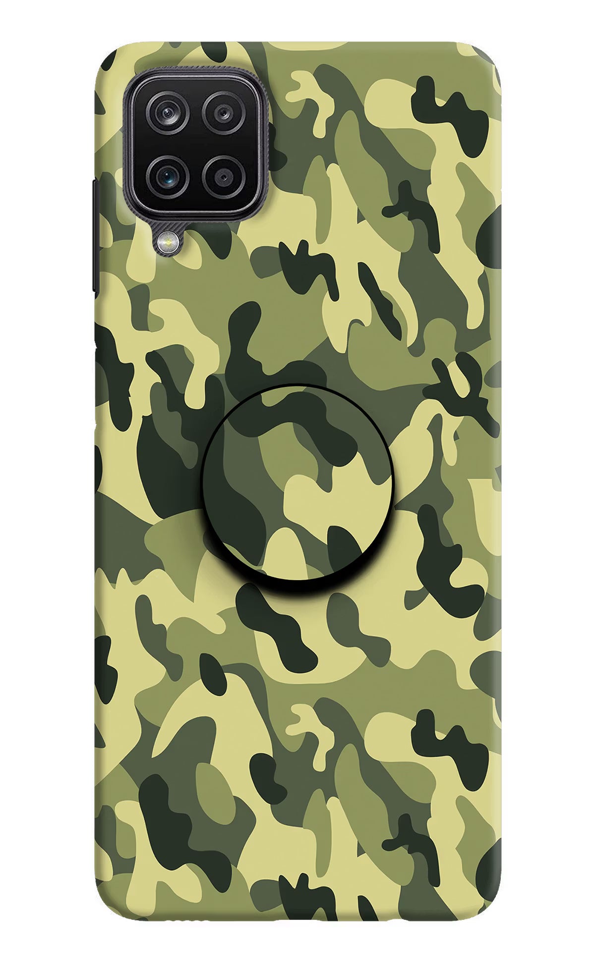 Camouflage Samsung M12/F12 Pop Case by Casekaro