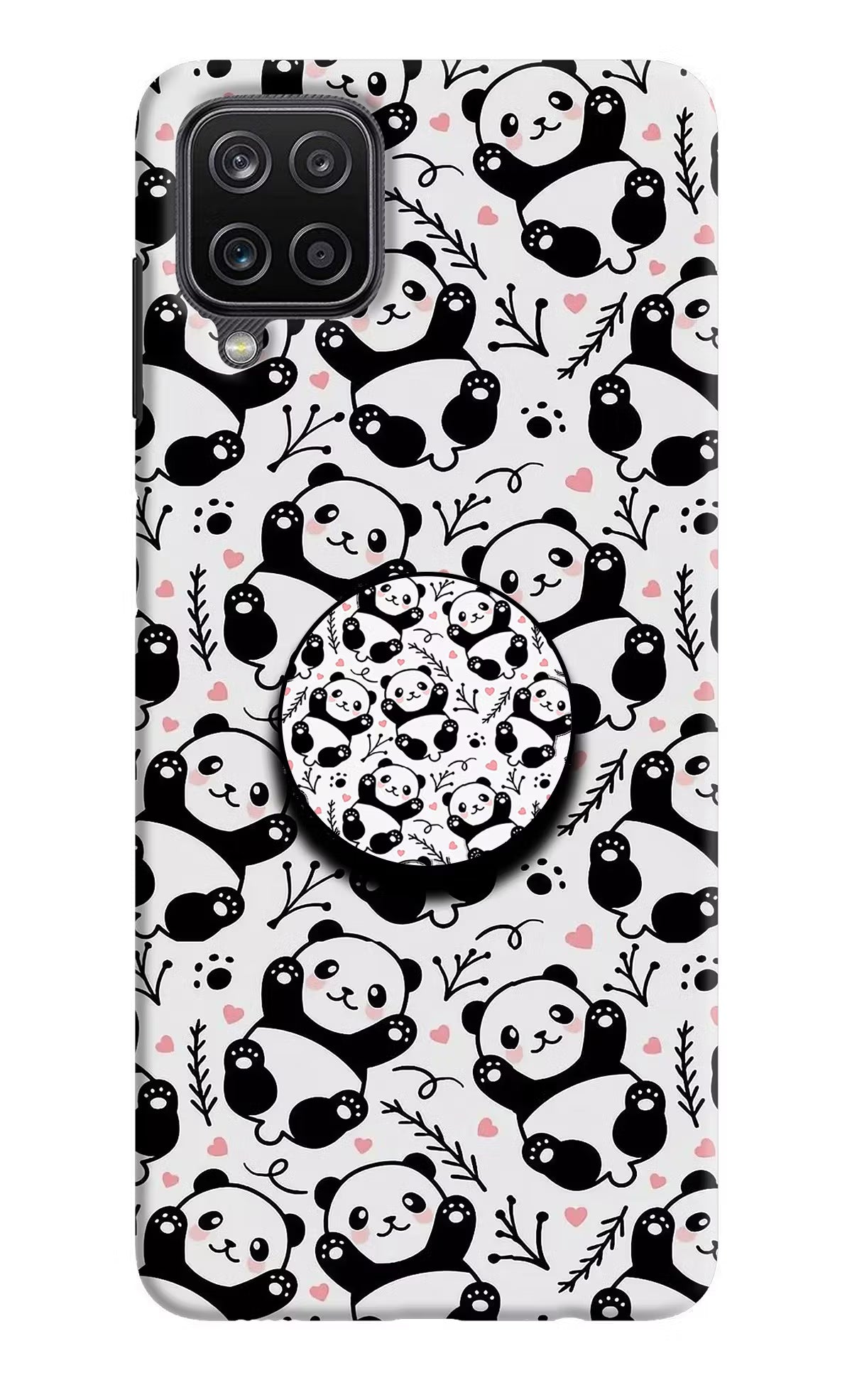 Cute Panda Samsung M12/F12 Pop Case by Casekaro