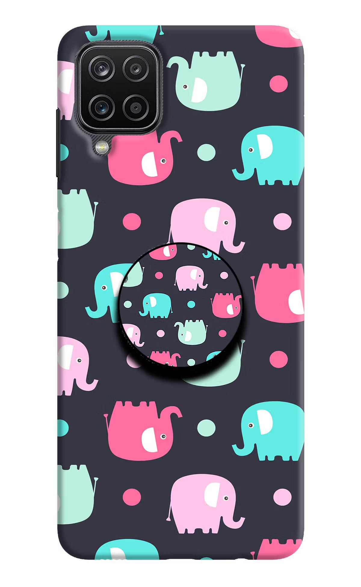 Baby Elephants Samsung M12/F12 Pop Case by Casekaro