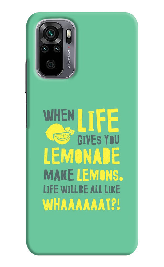 Quote Redmi Note 10/10S Hard Case Back Cover by Casekaro