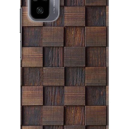 Wooden Cube Design Redmi Note 10/10S Hard Case Back Cover by Casekaro
